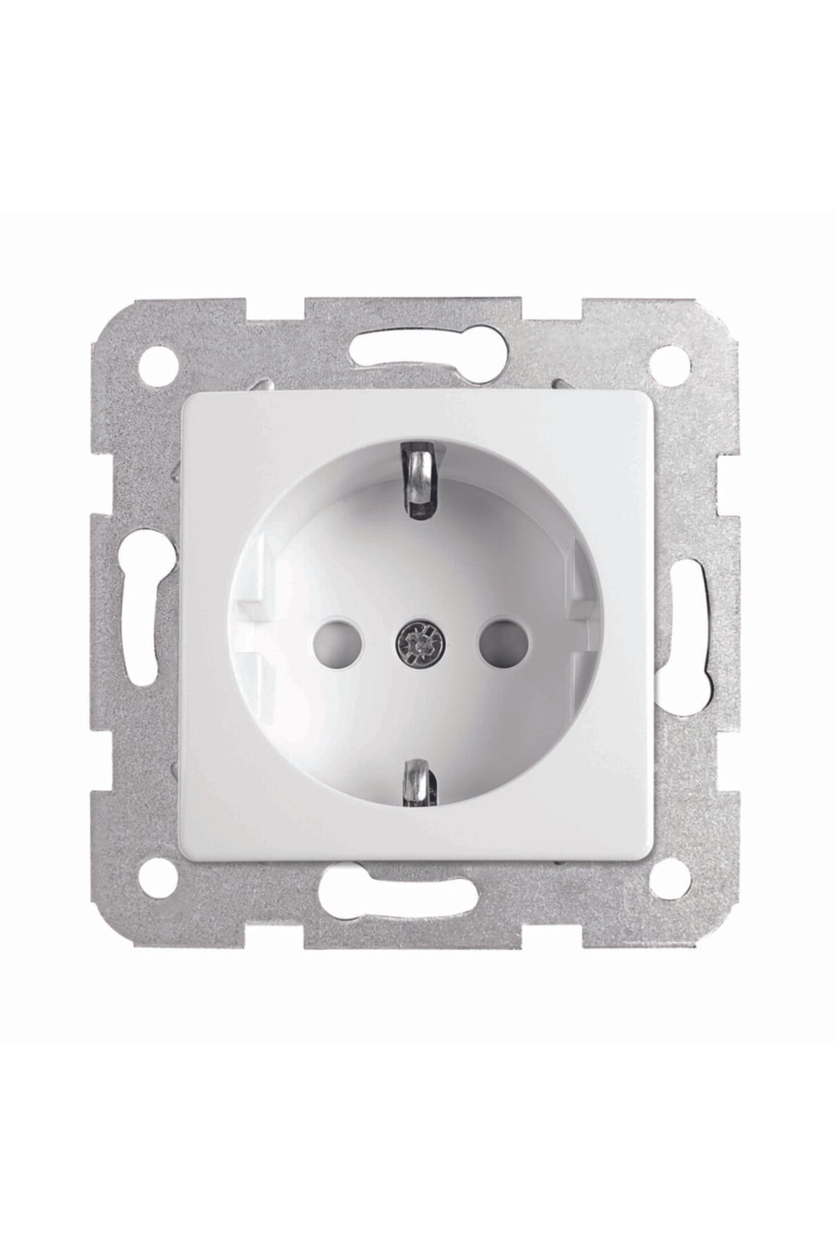 Linnera Beyaz Topraklı Priz Çocuk Koruma Mekanizma+kapak