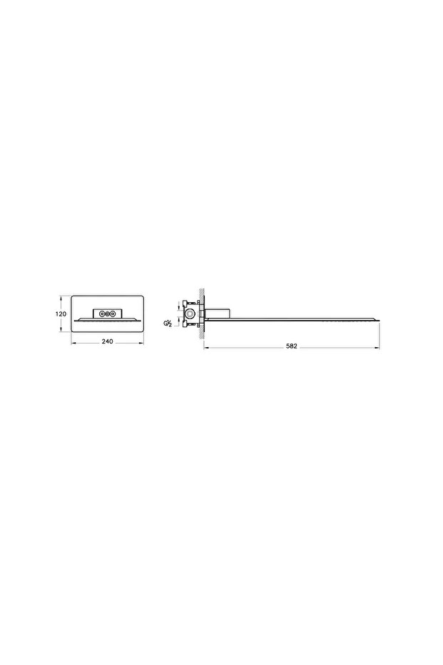 Strato A45712 2f Duş Başlığı, Krom