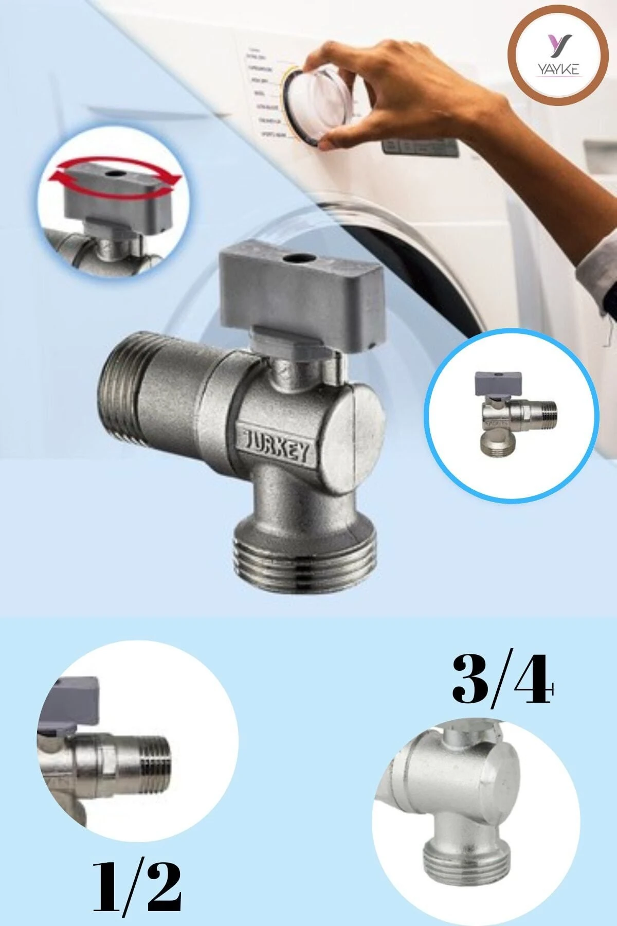 Mini Çamaşır Musluğu Çamaşır Makinesi & Bulaşık Makinası Musluğu