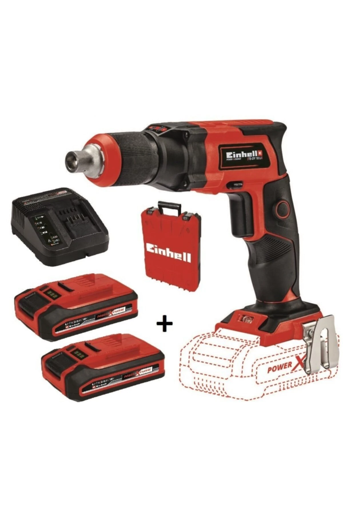 Te-dy Akülü Alçıpan Vidalama 18v + 2*3.0 Ah Plus Starter Kit