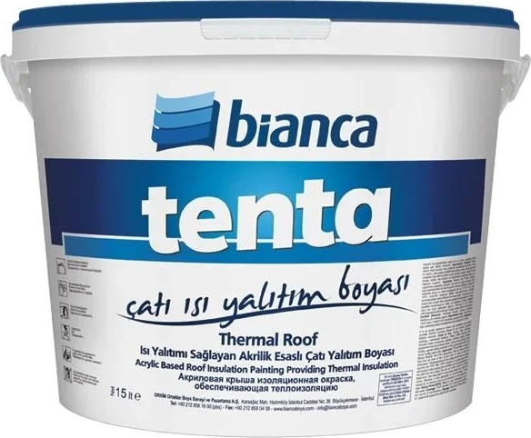 Tenta Thermal Roof Çatı Isı Yalıtım Boyası 15 Lt Beyaz