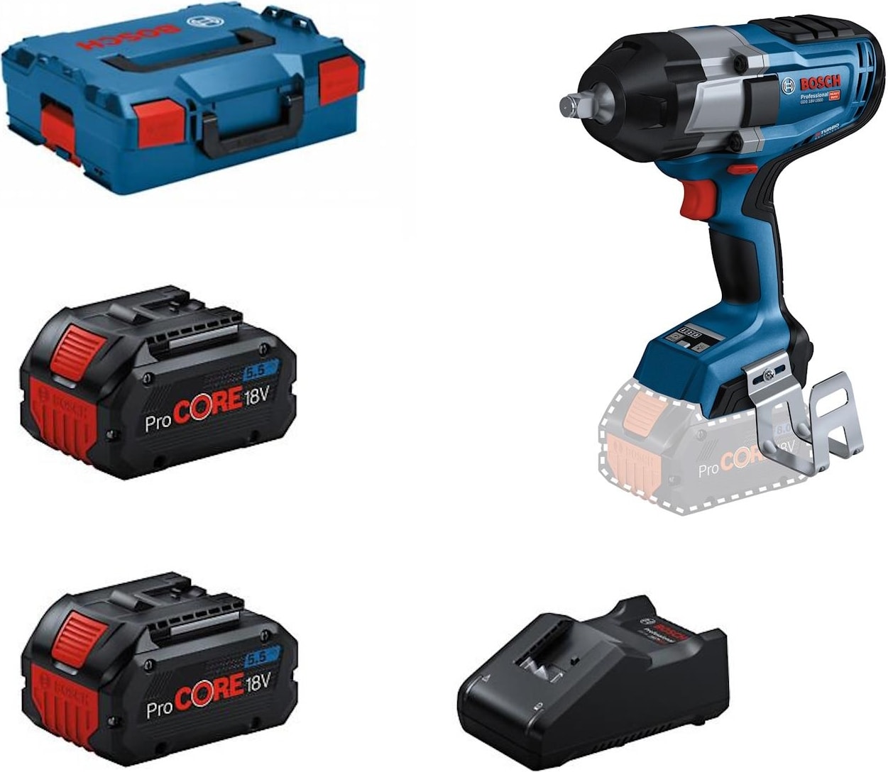 Gds 18V-1000 Procore 2X5,5AH Darbeli Somun Sıkma