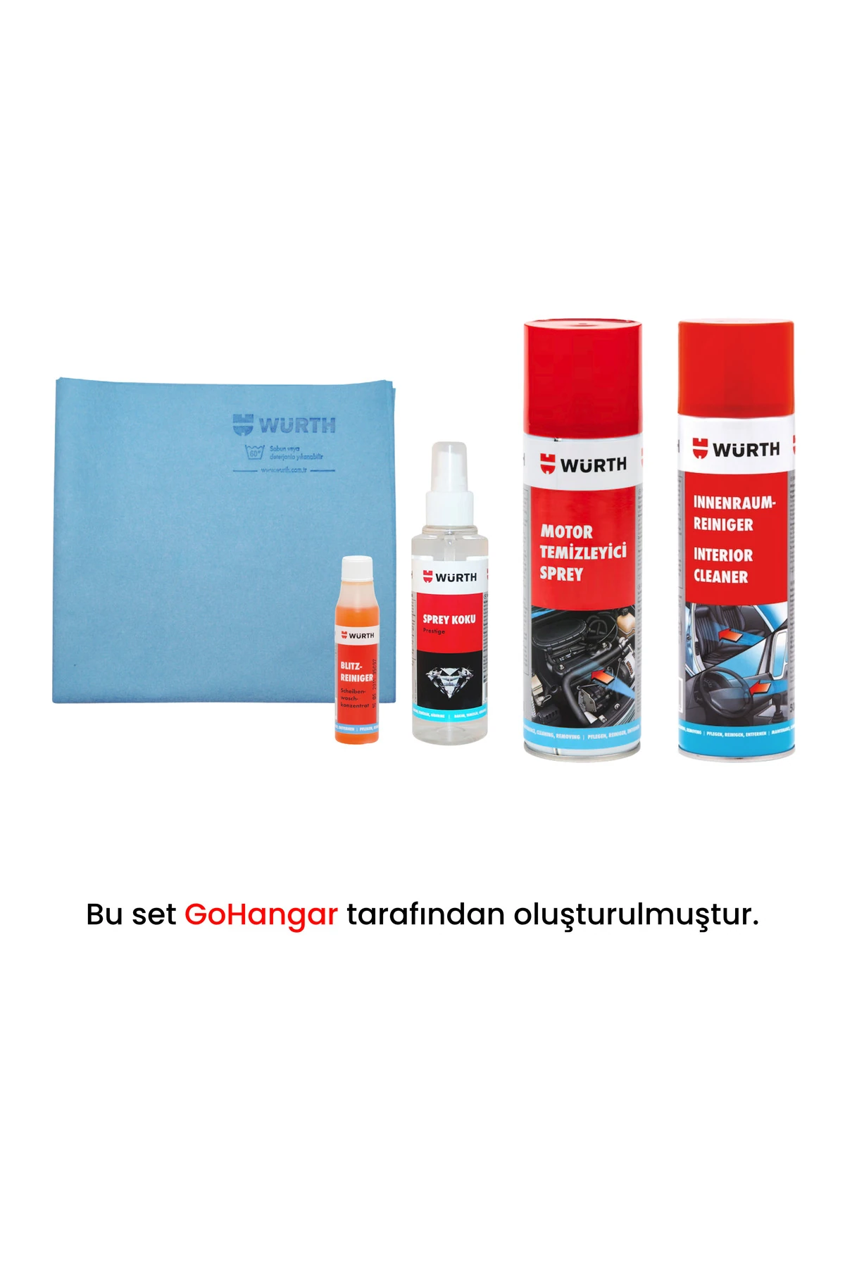 5'li Oto Bakım Temizlik Seti – Bez + Koku (3 Farklı Seçenek) Arabasını Seven Erkeklere Hediye