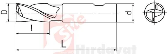 Zps-Fn Kısa Delik Frezesi 10MM Dın 327 2z