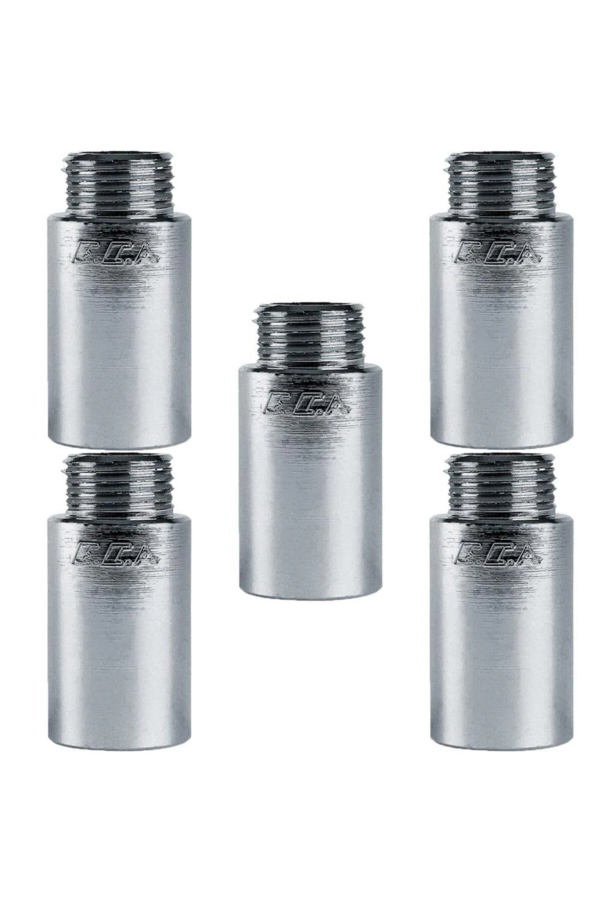 5 Adet 1/2 4cm Uzatma Krom (musluk Uzatma) 102134019 Pirinç E.c.a