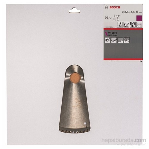 BOSCH - Çoklu Malzeme İçin Daire Testere Bıçağı - 305 X 30 X 3,2 Mm, 96 Diş