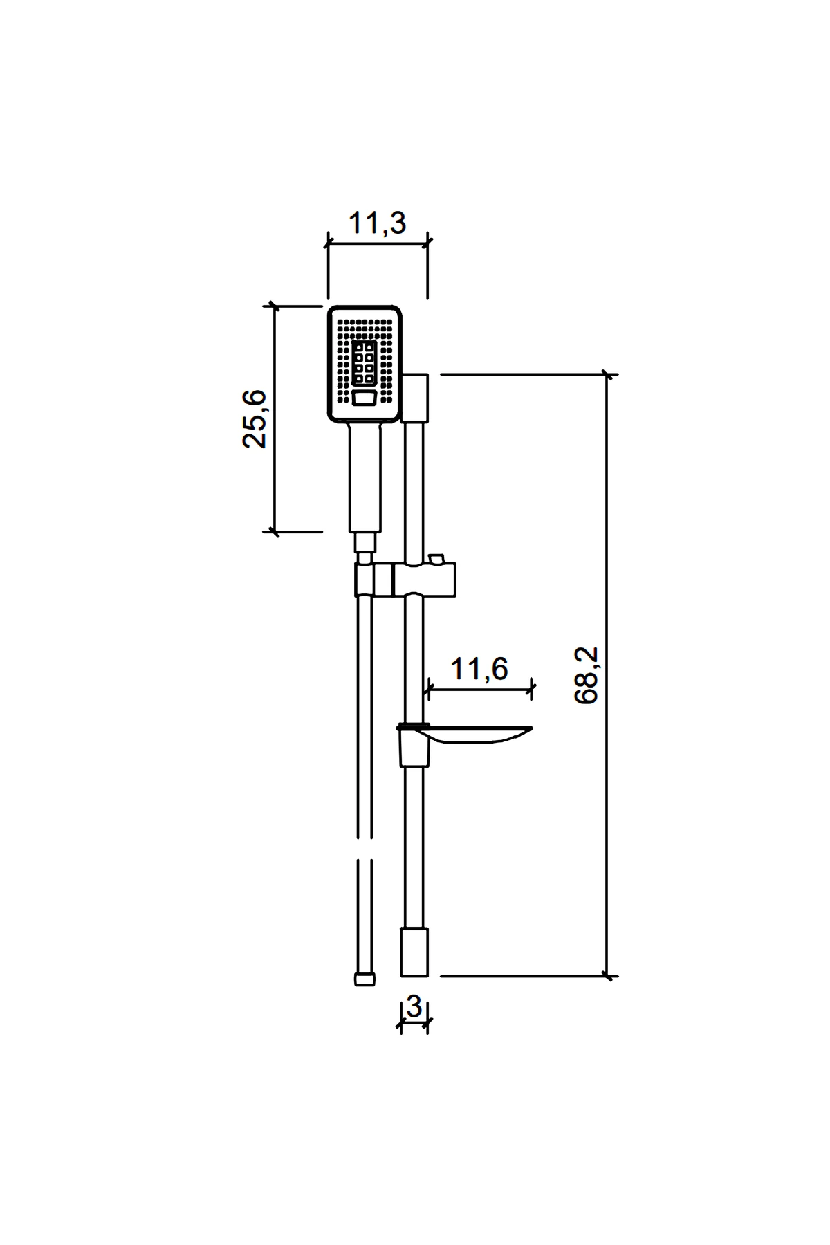 Roma Sürgülü Duş – Yağmur Başlıklı Duş Sistemi