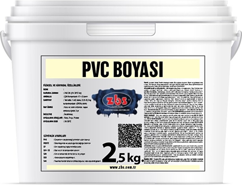 Pvc Boyası 2,5kg. Ral 6024