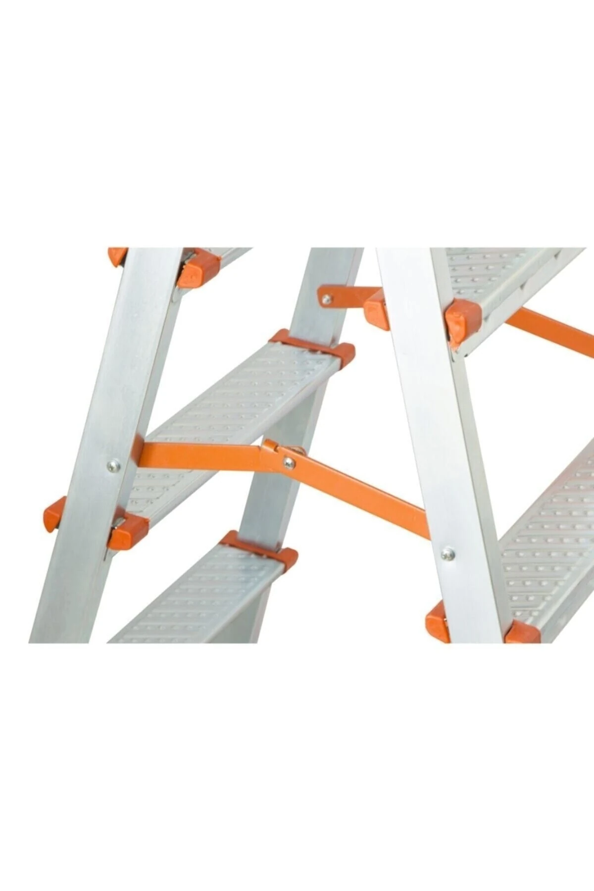 5+5 Basamaklı Çift Çıkışlı Galvanizli Profil Merdiven (Ev, bahçe, işyeri için uygun)