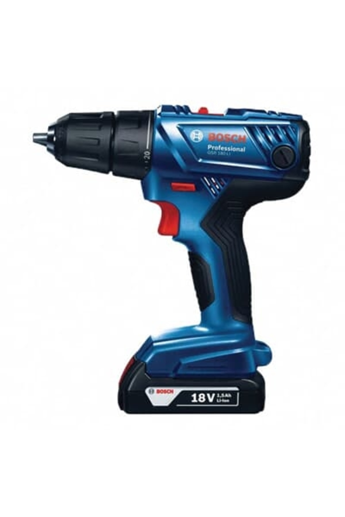 BOSCH Professional GSR 180-LI 18 Volt 2.0 Ah Çift Akülü Darbesiz Delme/Vidalama