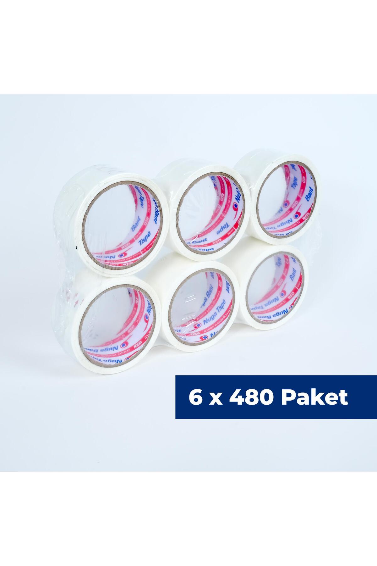 45 Mm X 40 Mt Beyaz Koli Bandı 2880 Adet