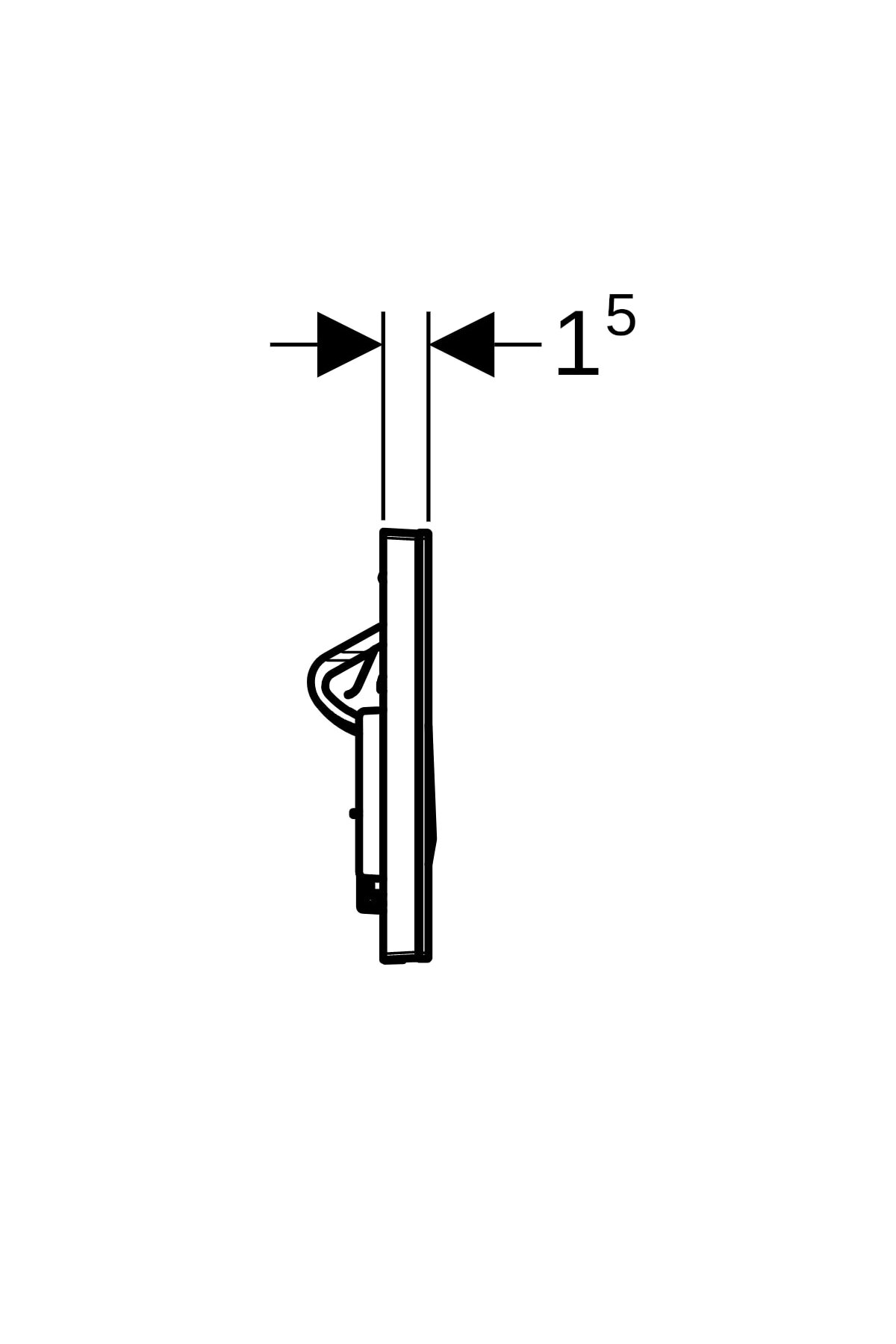 Kumanda Kapağı, Alpha50, Çift Basmalı, Siyah, 115.060.DW.1