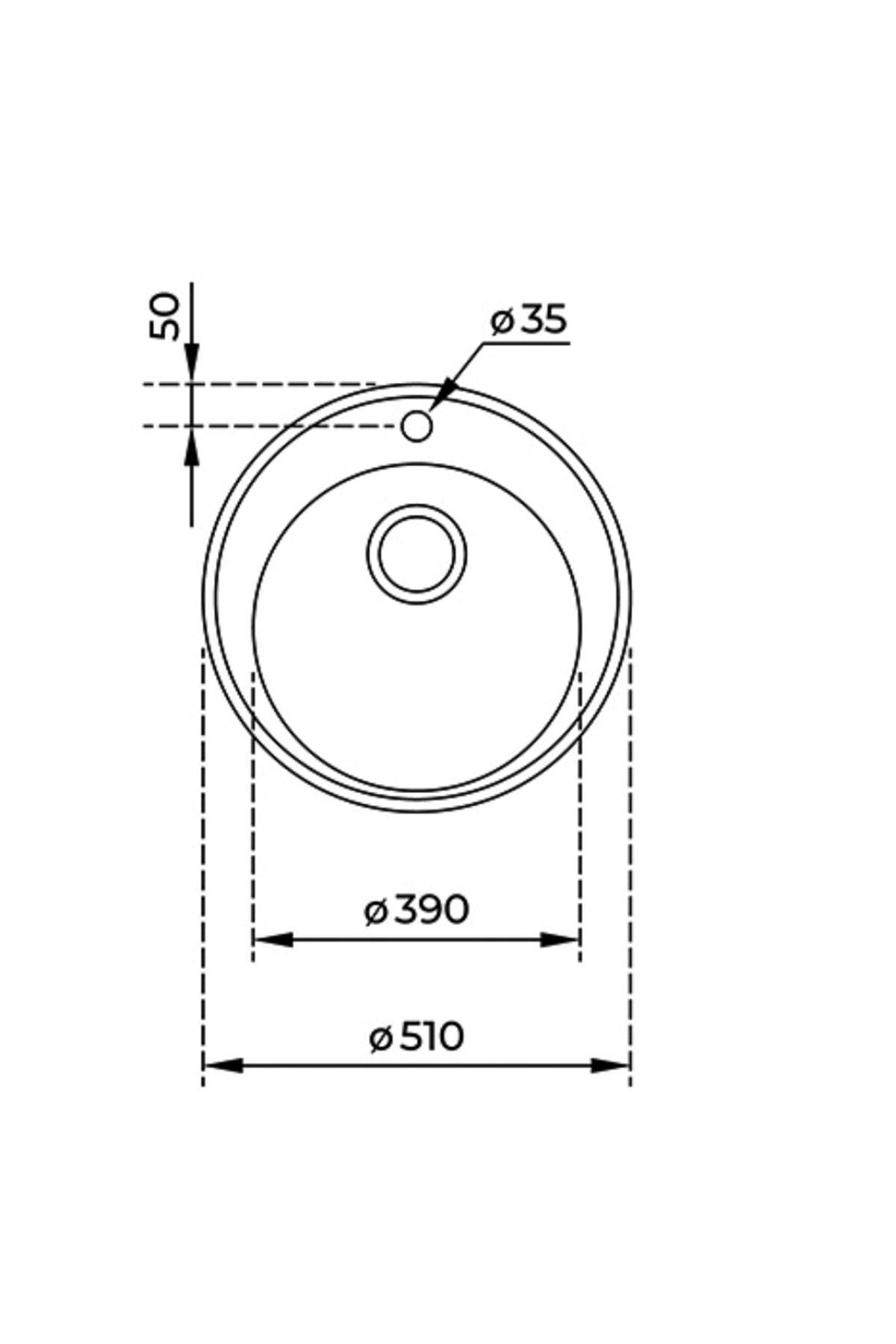 Centroval Mikroketen Çelik Eviye