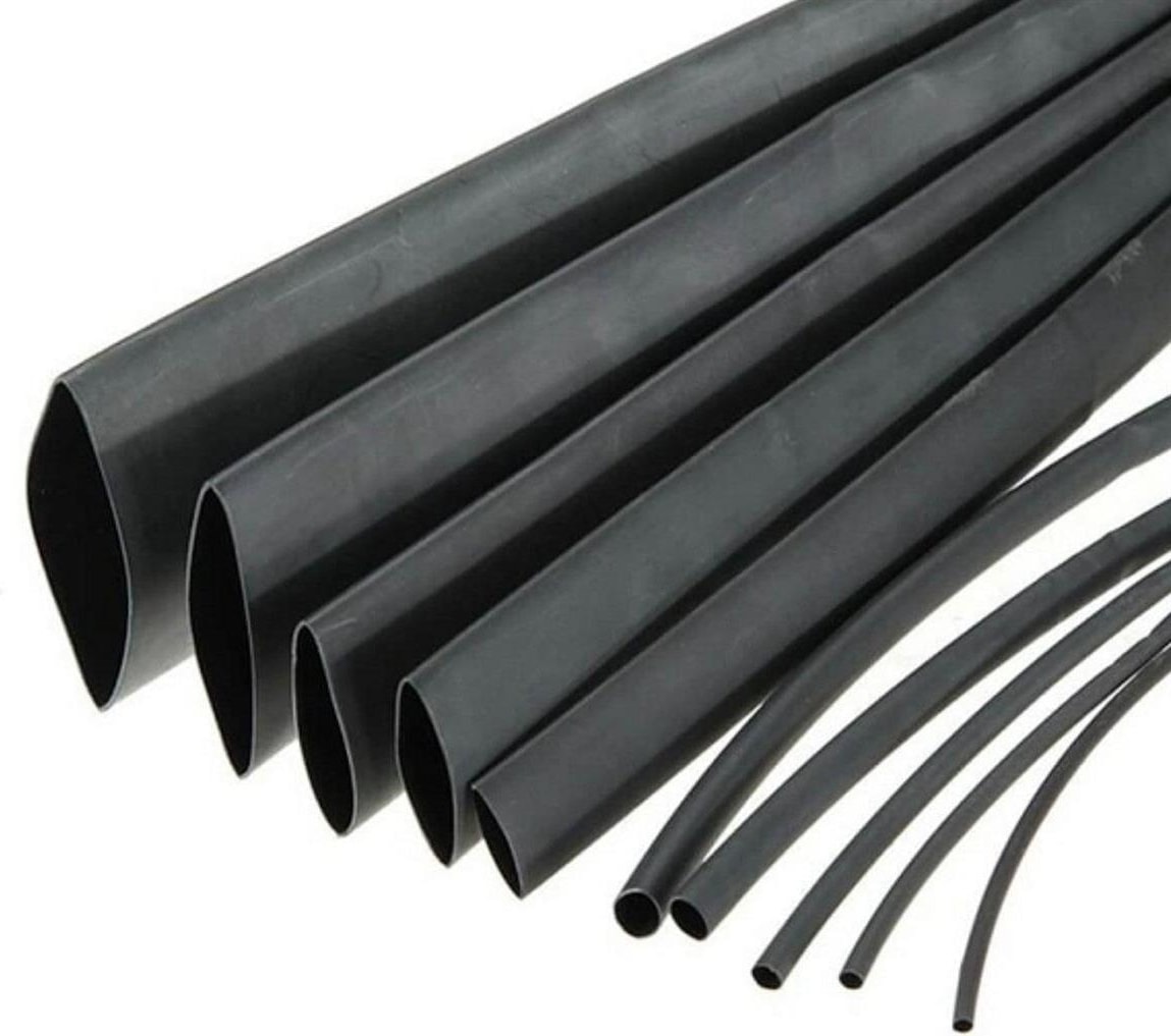 E-016 7 MM ISI İLE DARALAN SİYAH MAKARON ( 100 Metre )