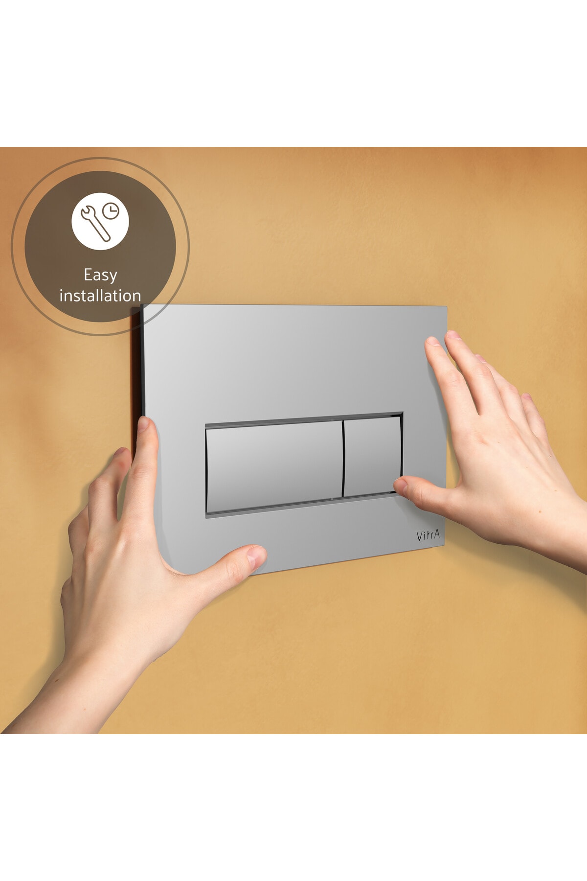 Root Square 740-2380 Kumanda Paneli, Parlak Krom