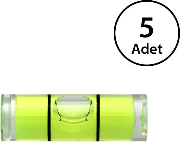 Silindir Su Terazisi Tüpü Yatay Ölçüm (Askı Aparatı Için) 5 Adet