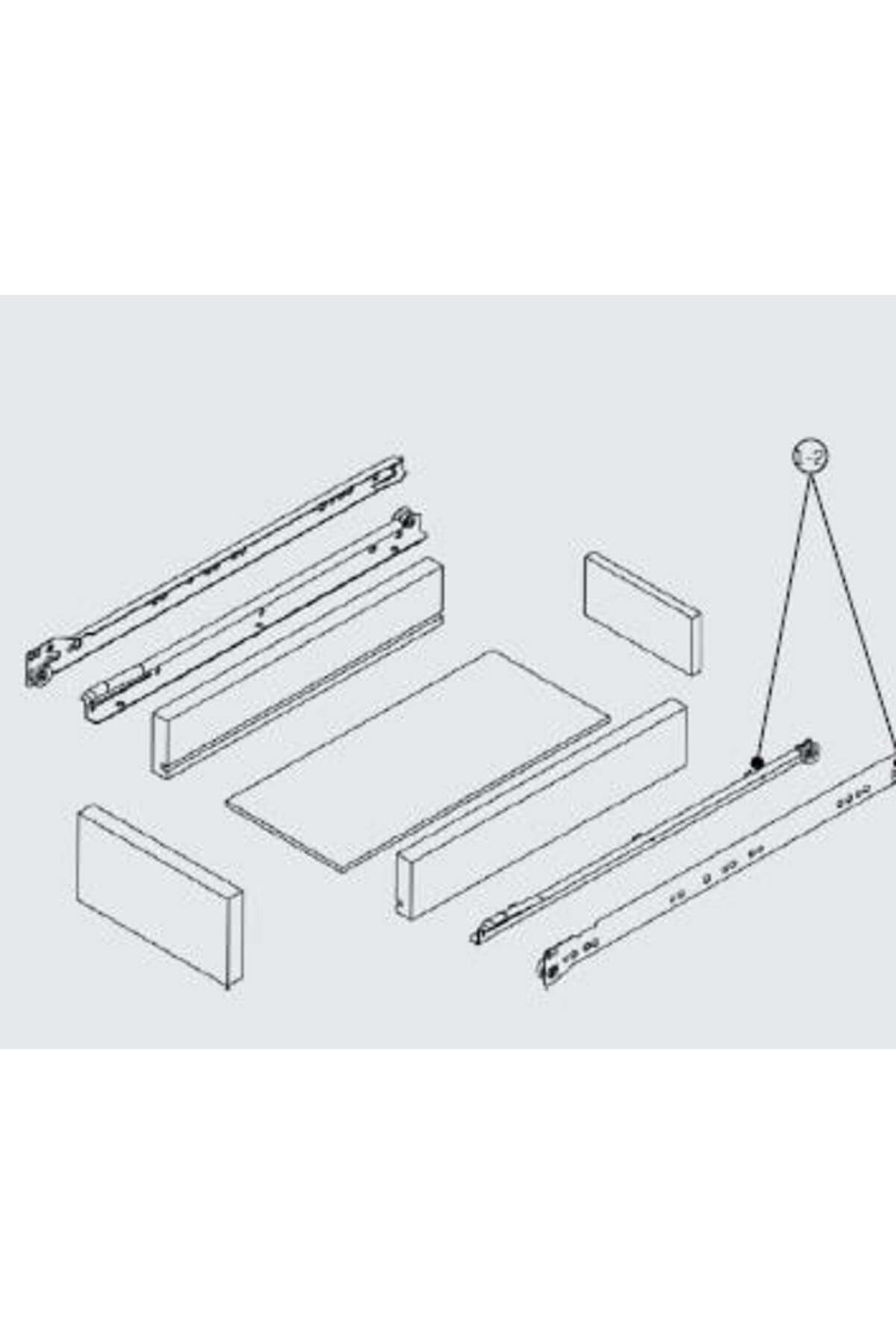 300 Mm Bantlı Metal Ray Set Beyaz
