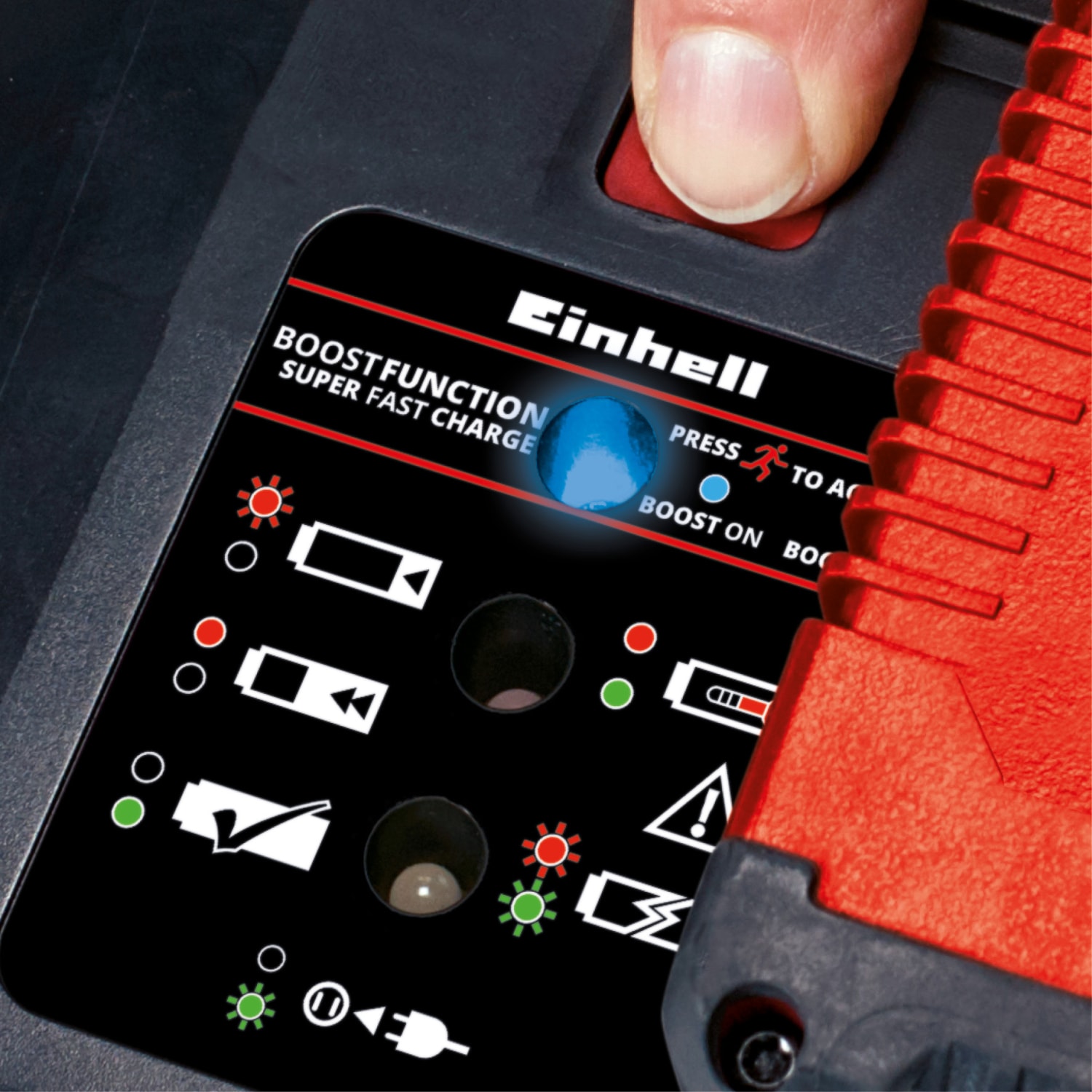 EİNHELL Şarj Cihazı Power X-Boostcharger 8A Power X-Change (Li-ion, tüm PXC aküler için uygun, daha hızlı şarj için boost modu, 7 aşamalı LED durum göstergesi) - 4512155