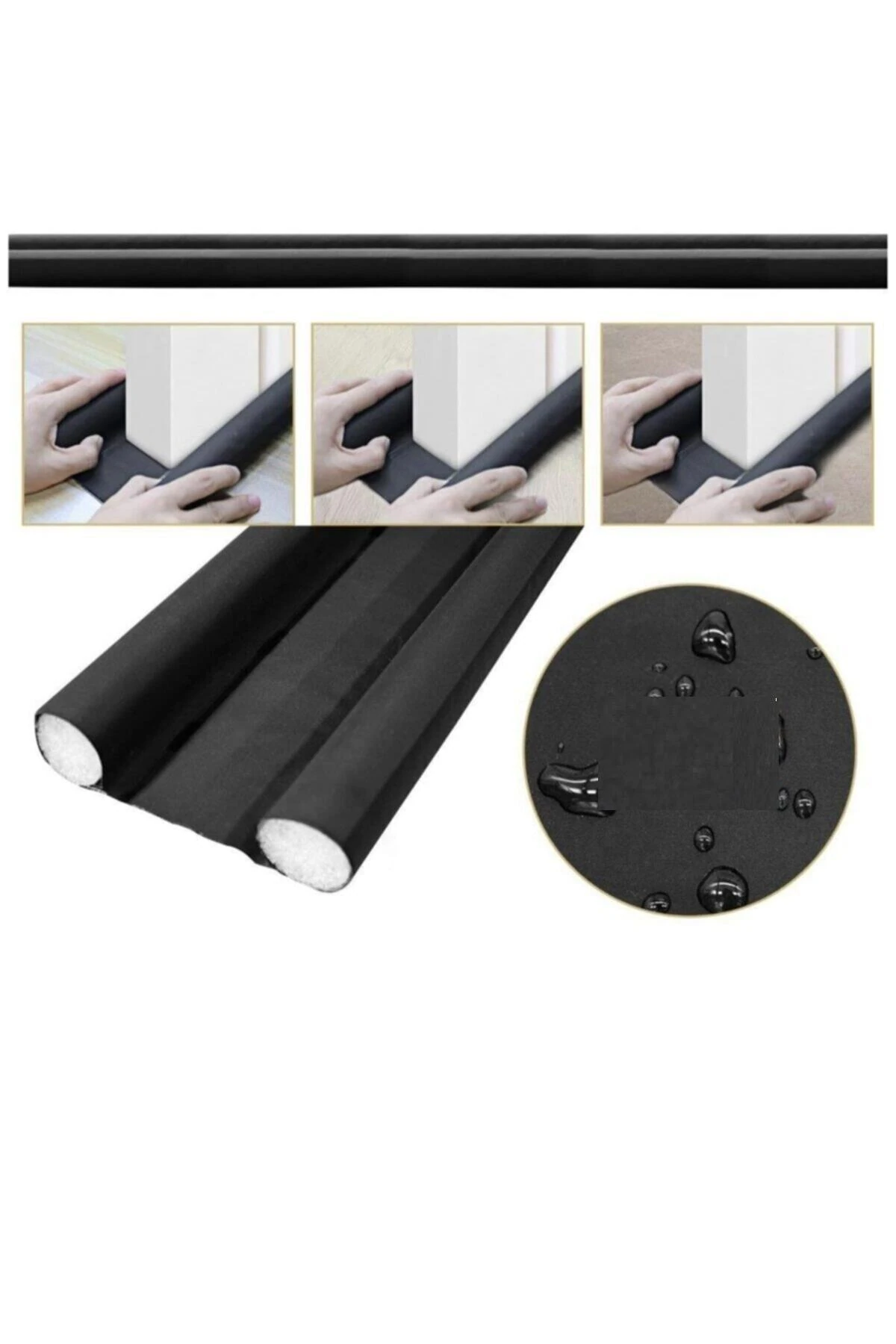 9 Adet Çift Taraflı Kapı Altı Rüzgar Isı Yalıtım Ses Önleyici Sünger Rüzgarlık Izolasyon