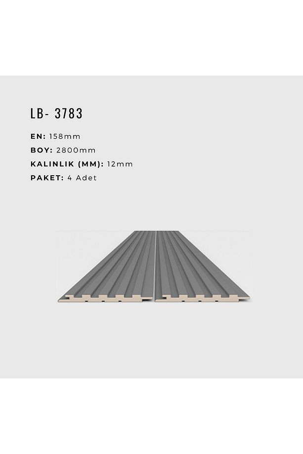 AGT Duvar Lambri Profili Lb 3783- TEAK