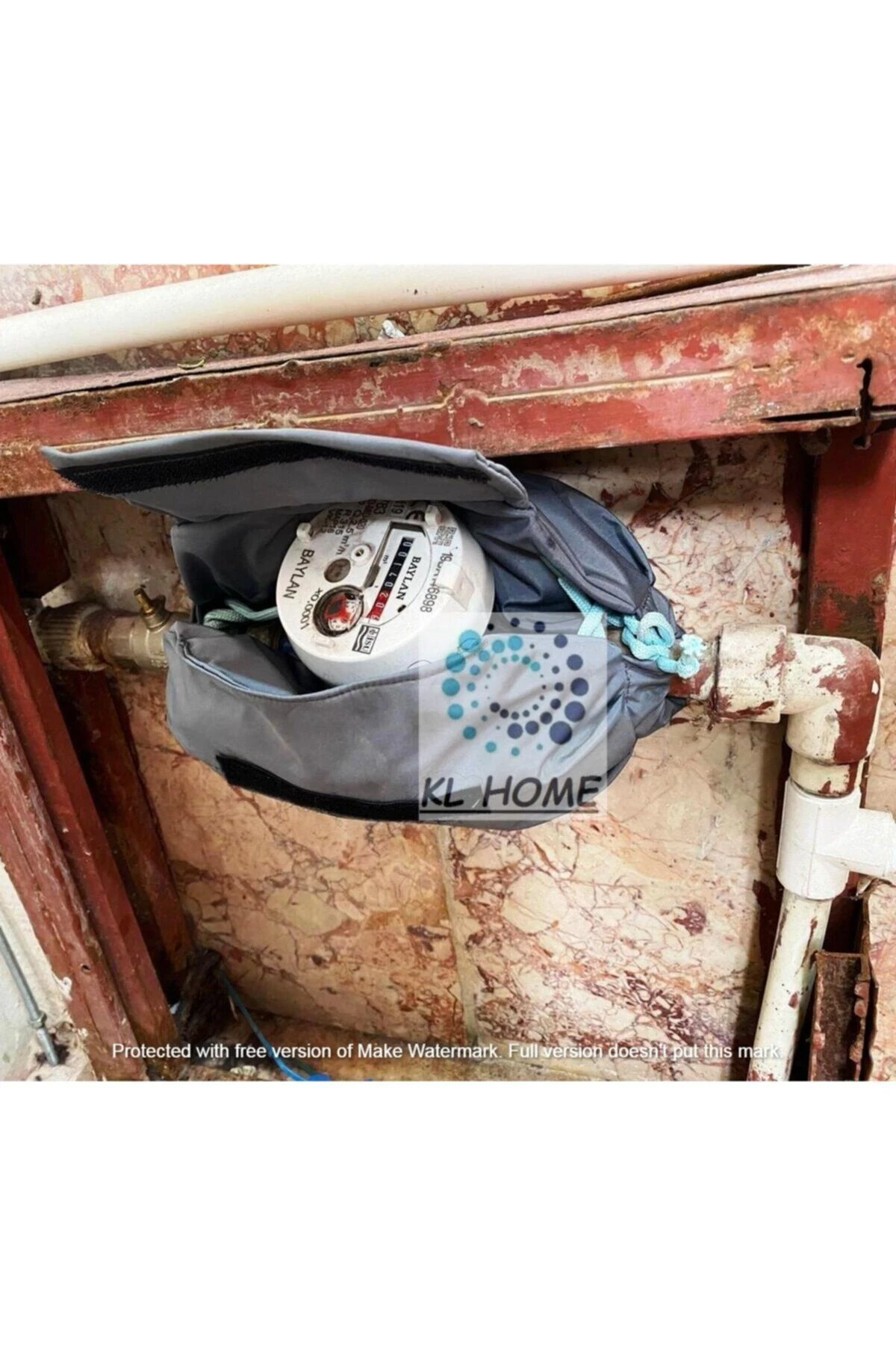 Saatin-Normal ve Kartlı Sayaç Kar Kış - Dona(Donmaya) Karşı Koruma Isı Ceketi Izolasyon ( Taşyünü)