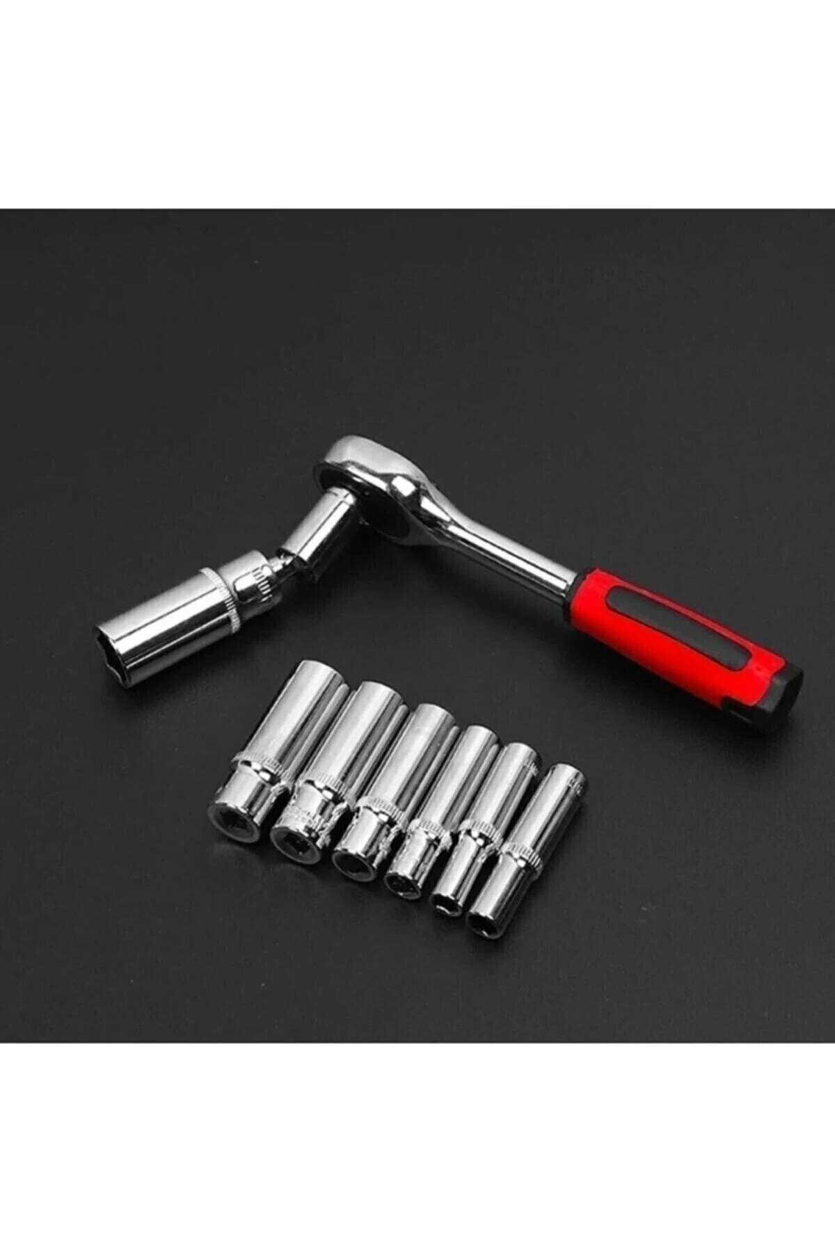 Combo Lokma Anahtar tamir Takımı 53 Adet 1/4 Cırcır Tork Anahtarı soket Seti Oto Tamir Alet Seti