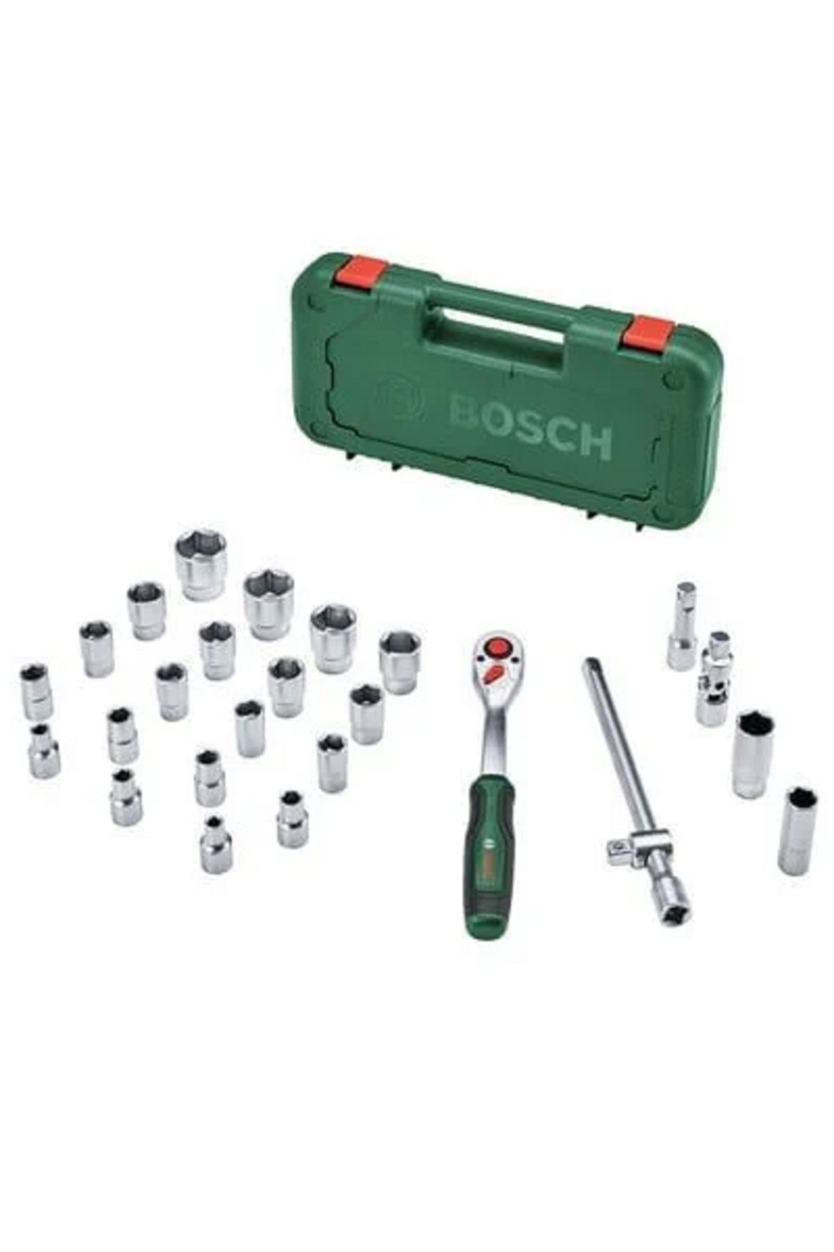BOSCH 1600 A02 Z9F 1/2 Inch Cırcır Lokma Seti 25 Parça