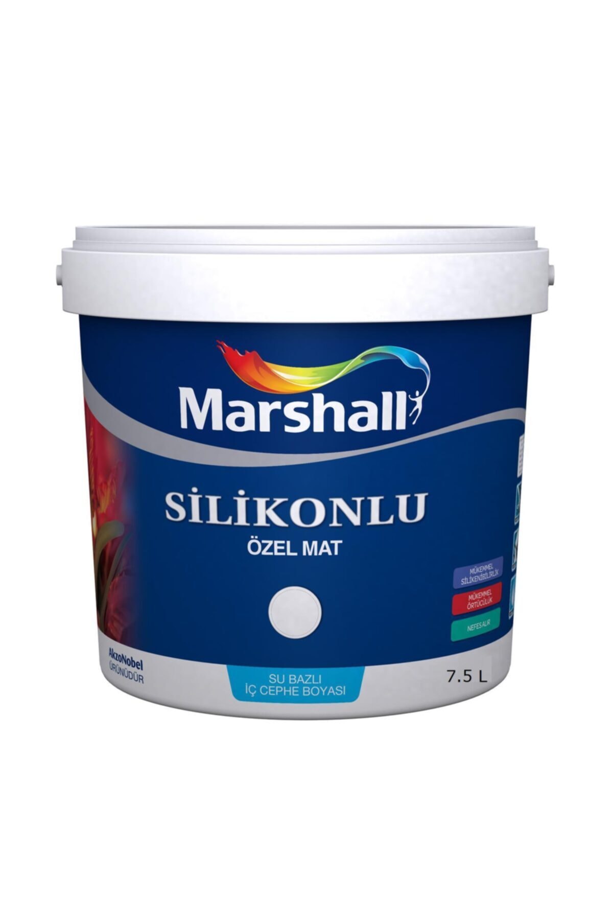 Silikonlu Özel Mat Iç Cephe Boyası 7.5 Lt / 10 Kg Afrika Menekşesi