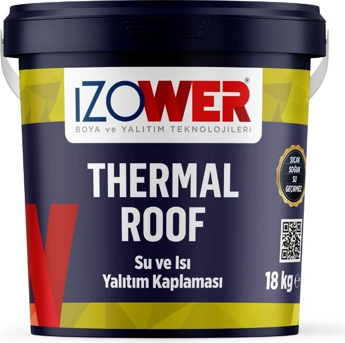 Izower Thermal Roof Isı ve Su Yalıtım Kaplaması Beyaz 18 kg