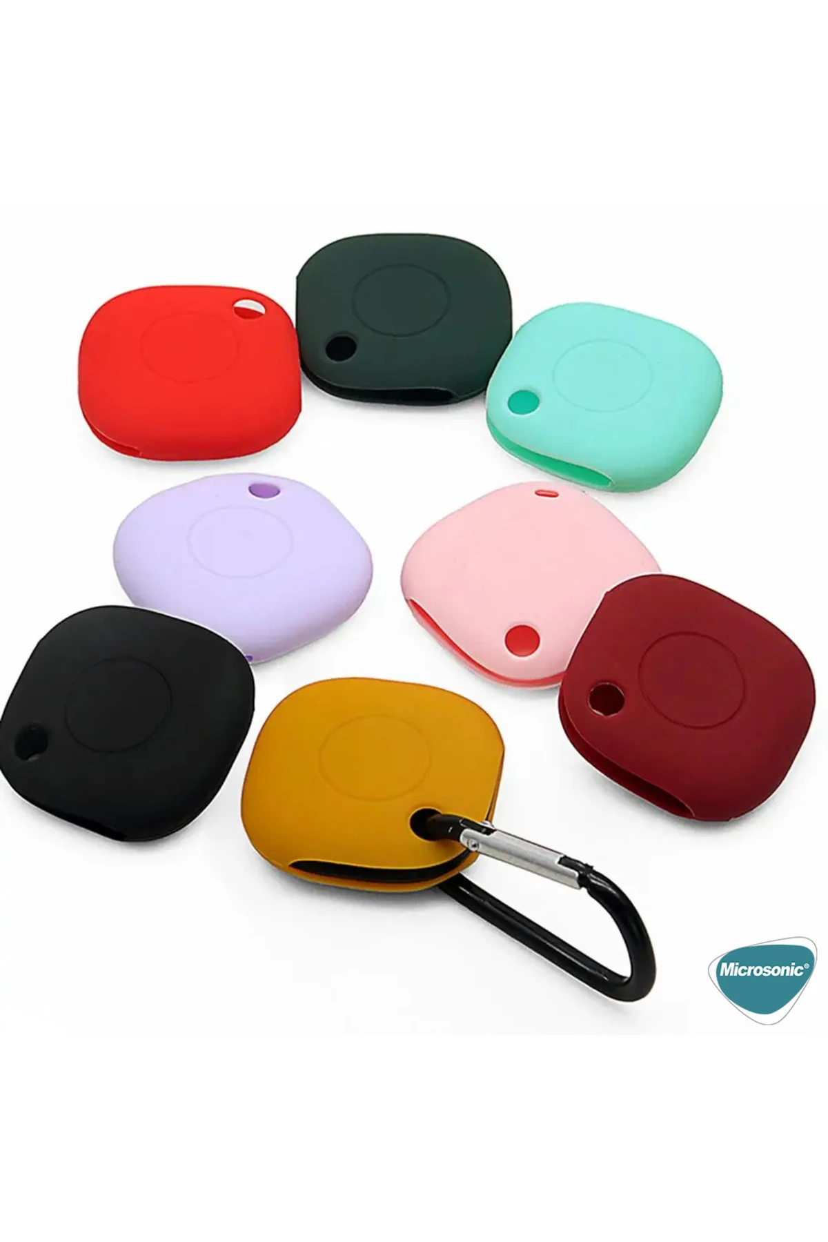 Samsung Galaxy SmartTag Kılıf, Silikon Anahtarlık Lila