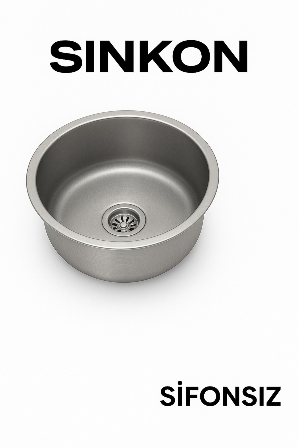 Paslanmaz Krom Evye K-30 Eviye Karavan Eviye Sifon Dahil Değildir 235