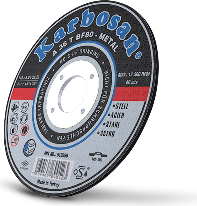 Metal Kesme Taşı 115X3.0 - 50 Adet