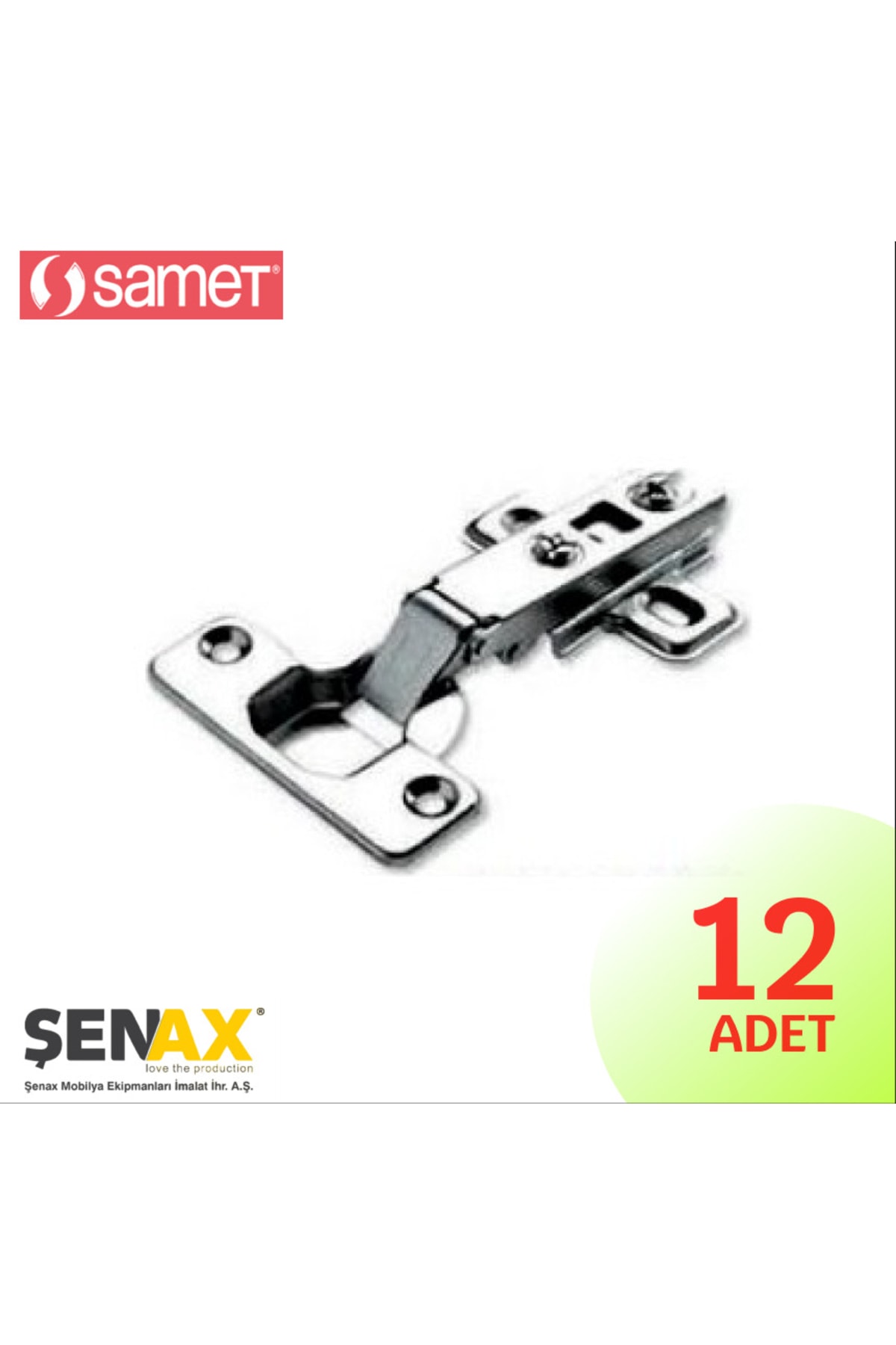 SAMET Star Düz Menteşe (12 ADET)