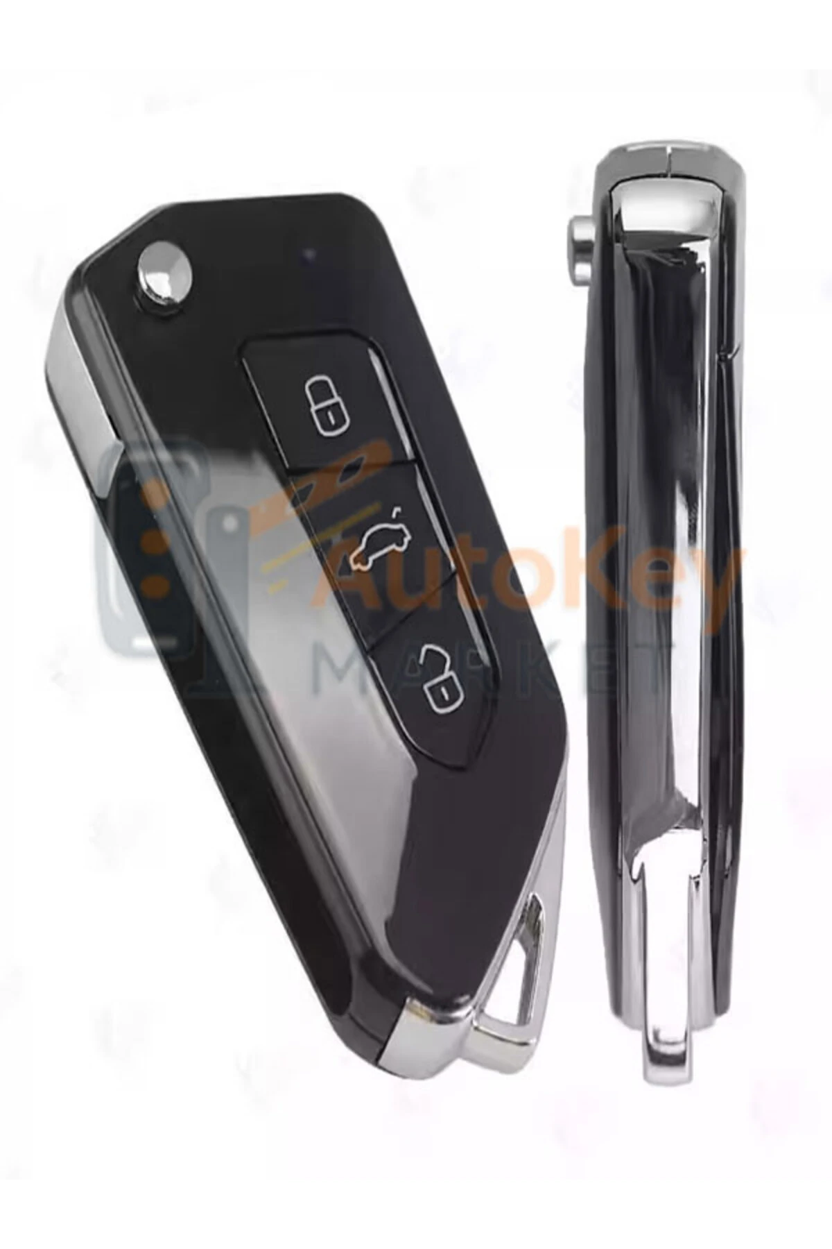 Sustalı 3 Buton Kopyalanabilen Akıllı Kumanda Vw Golf 8 Model 433MHz