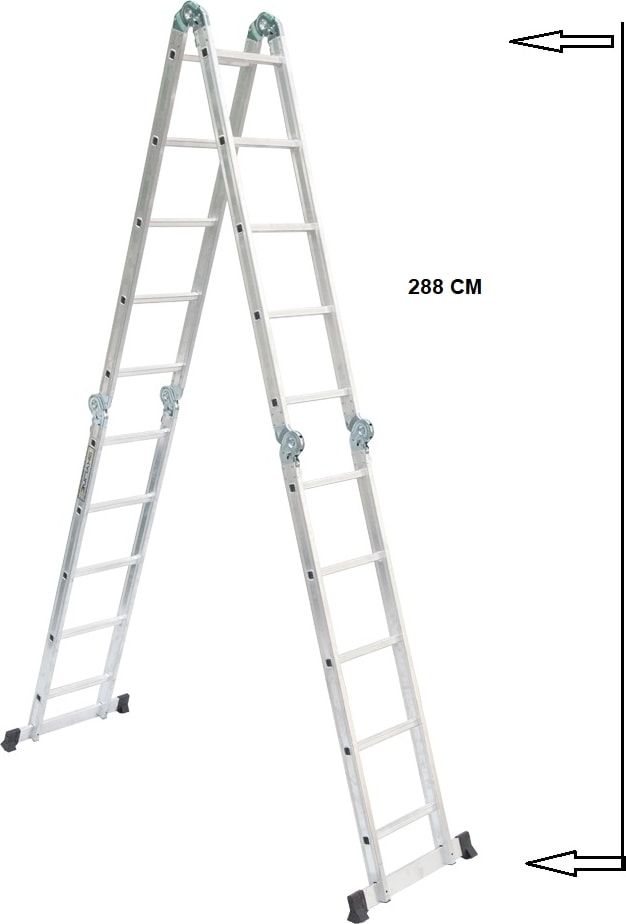 6 Metre Çok Amaçlı Katlanır Akrobat Merdiven(1,6mm)