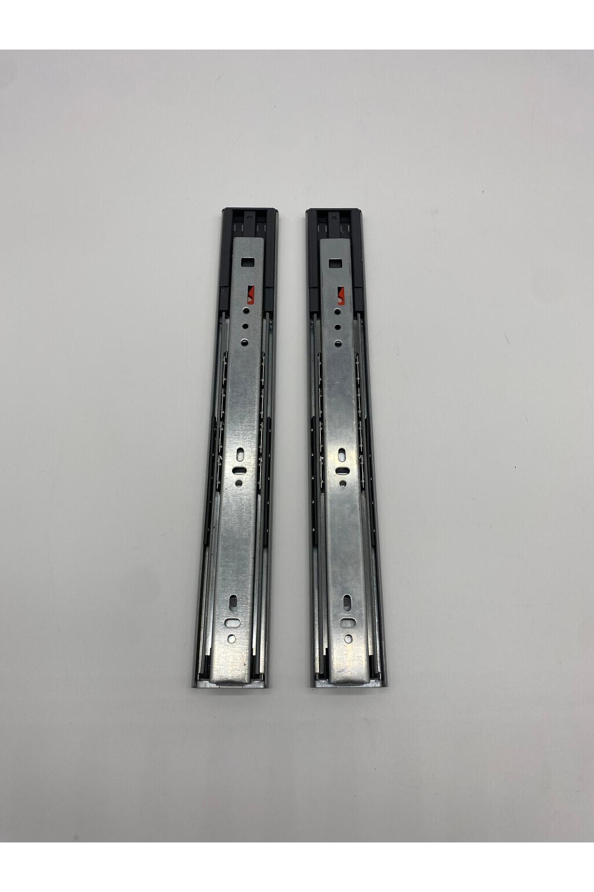 So Class Frenli Teleskopik Çekmece Rayı 46 Mm X 30 Cm