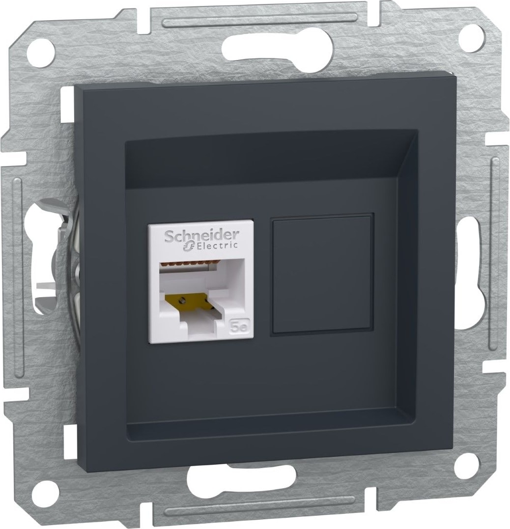 Asfora Antrasit RJ45 Boş Priz