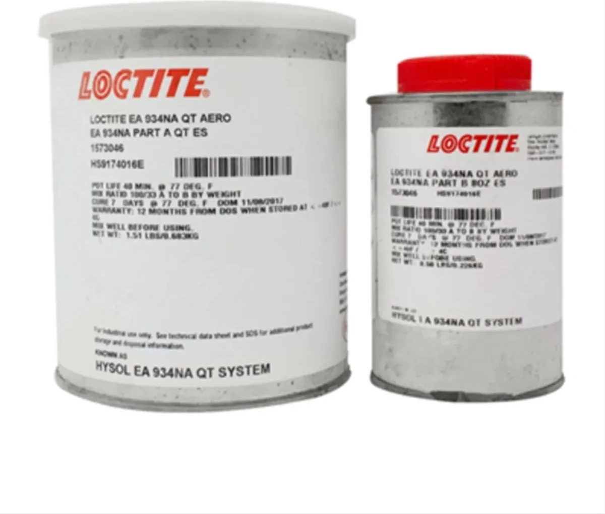 loctıte Ea 934NA Aero Epoksi Yapıştırıcı , Iki Bileşenli Qt Kıt 1lt