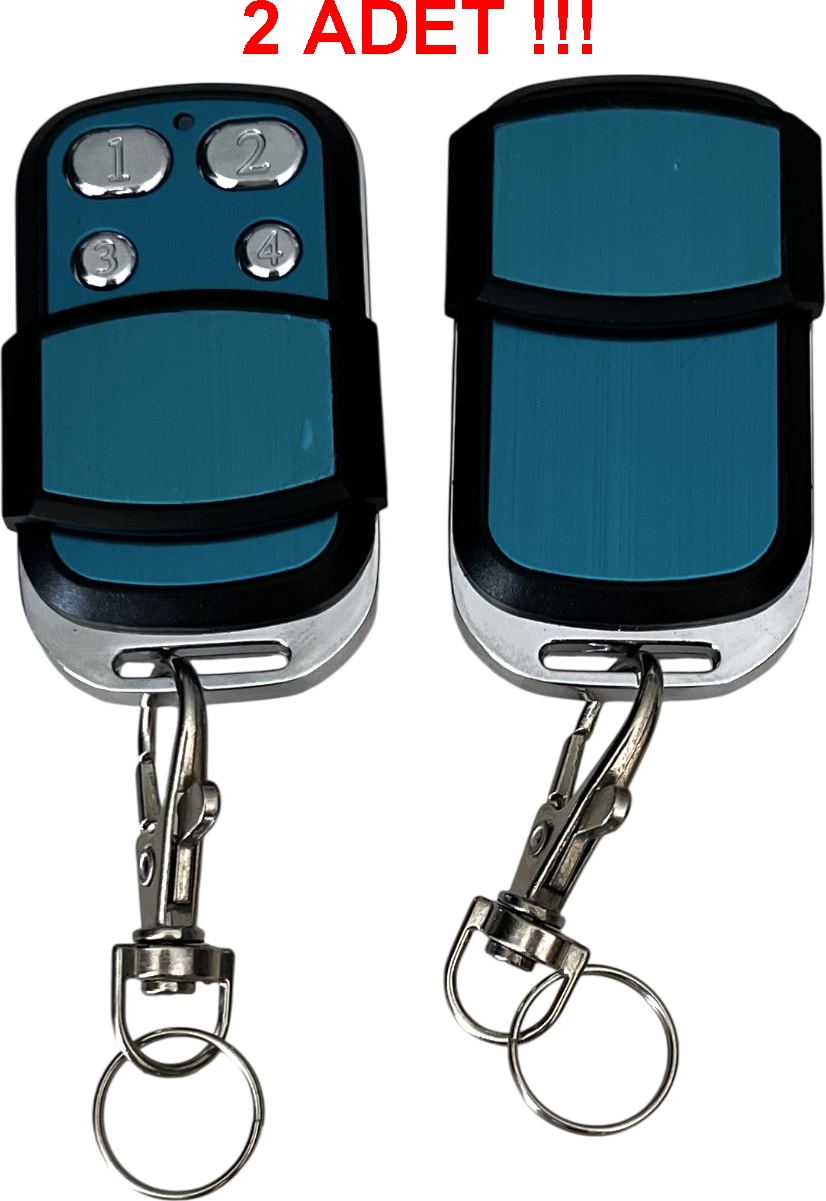 Uk-44 Uyumlu Geniş Işlemcili Mavi Akıllı Kodlanabilir Otopark Bariyer Garaj Kepenk Kumandası 433MHZ