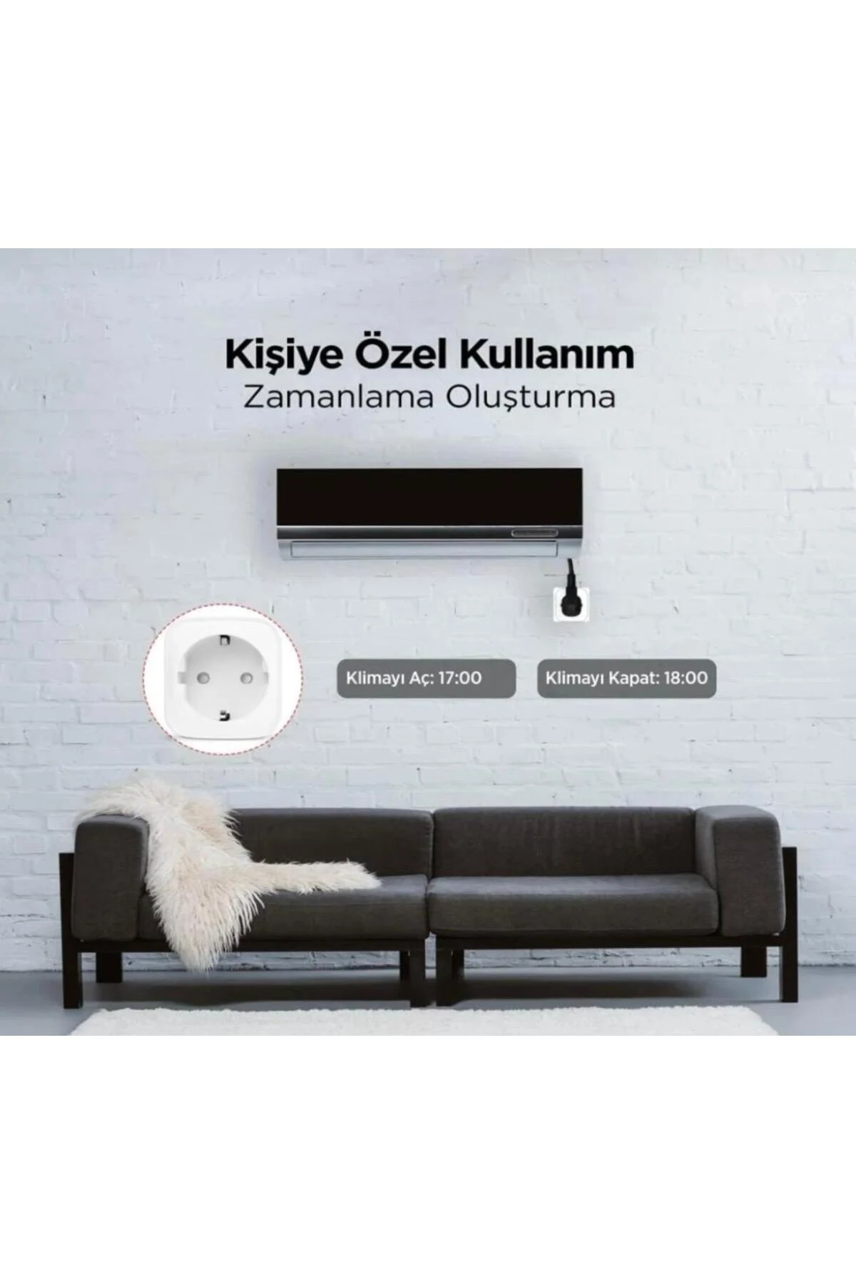 AKILLI PRİZ UZAKTAN TELEFON KUMANDA EDİLEN AKILLI YAŞAM İÇİN ZAMANLAYICI AYARLAYIN TASARUF EDİN