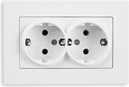 Eqona Fildişi Ikili Topraklı Priz (Mkz)