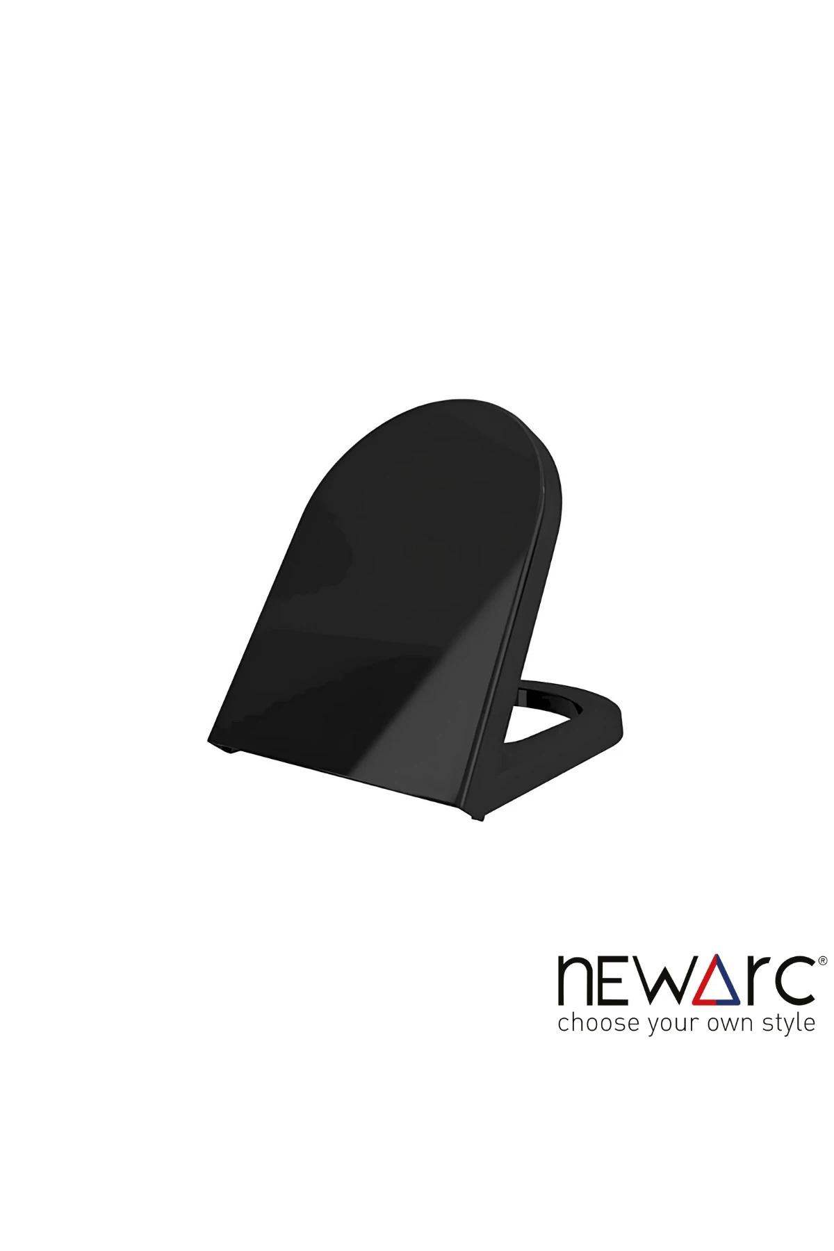 Modern Siyah Duvara Sıfır Klozet Takım MOD.K022B,Modern Duroplast Yavaş Kapak