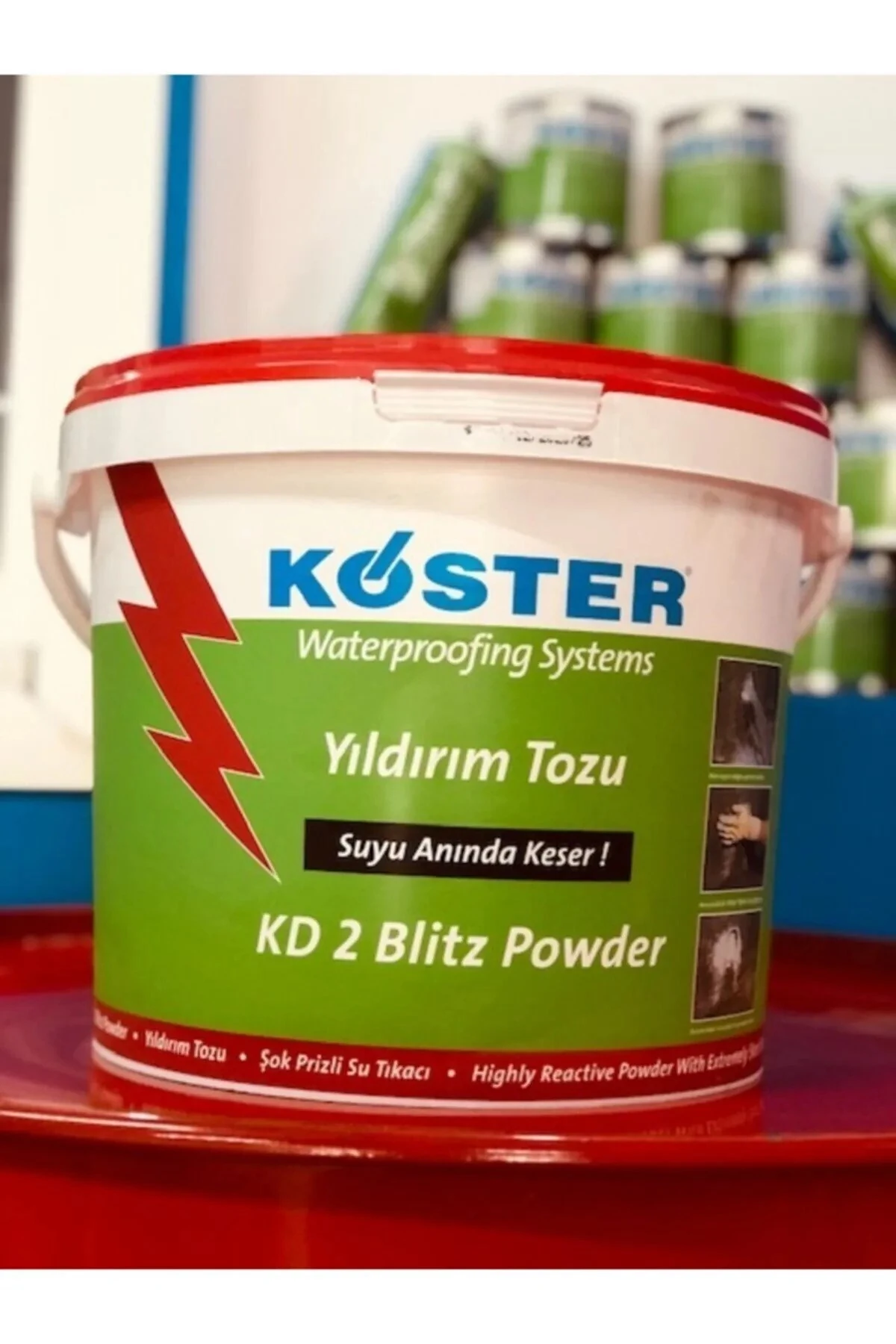 Köster Yıldırım Tozu / 5 kg / Şok Prizli Su Tıkaç Harcı