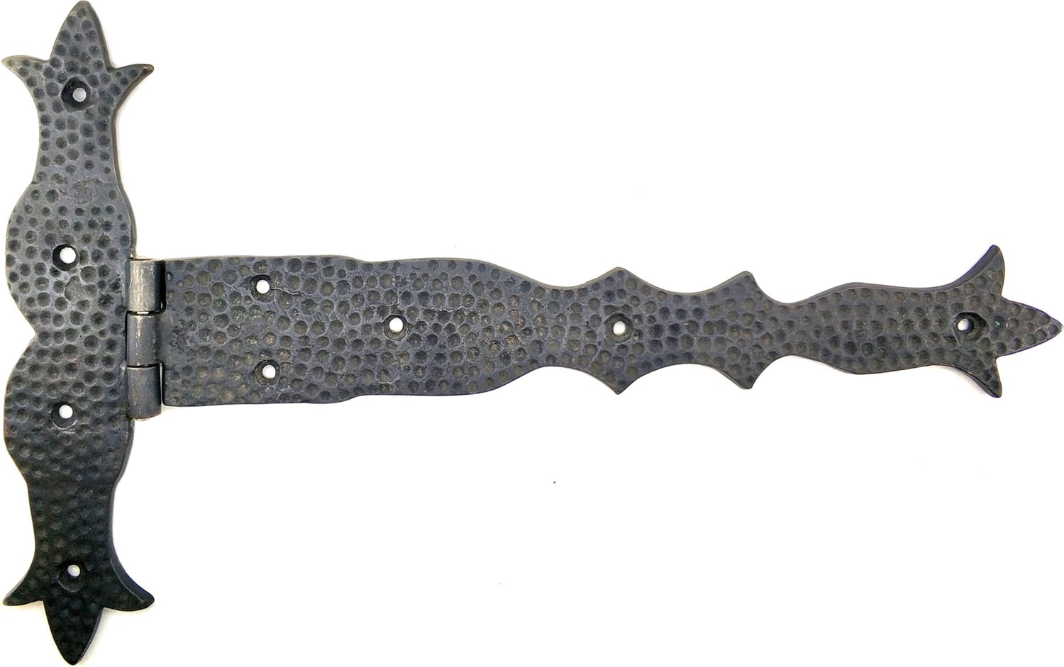 Antika Tarz Dekoratif Pirinç Kuyruklu Dövme Menteşe - 251X393 Mm, Oksit