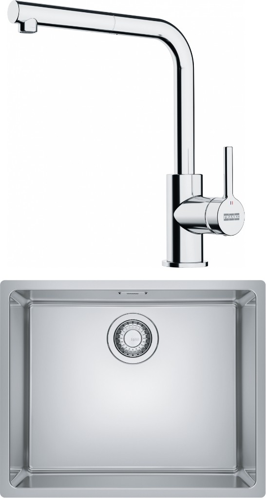 Maris Mrx 110-50 Eviye, Lina Spiralli Inox Armatür Seti