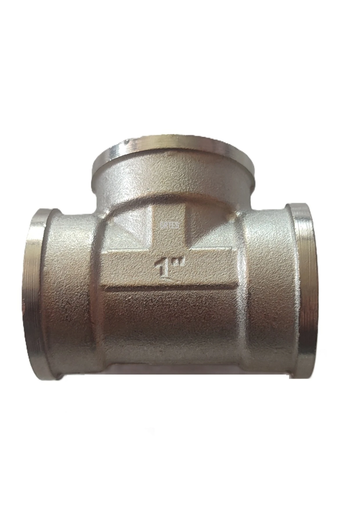 1" Dn25 İç Dişli Sarı/Krom TE (Dişi) - Chrome Tee