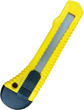 Maket Bıçağı Plastik - Sarı Renk