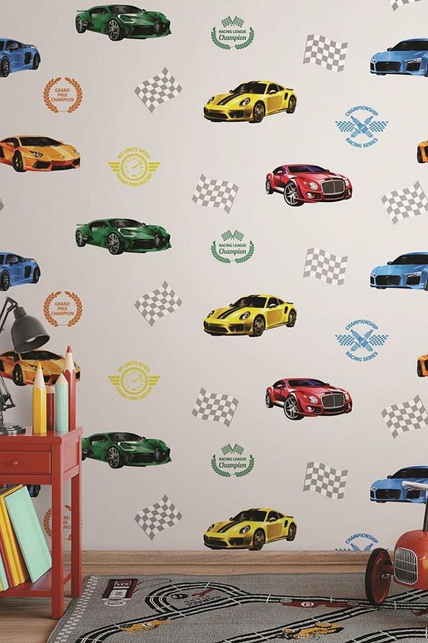 Ada Kids 8909-2 Racing Çocuk Odası Duvar Kağıdı