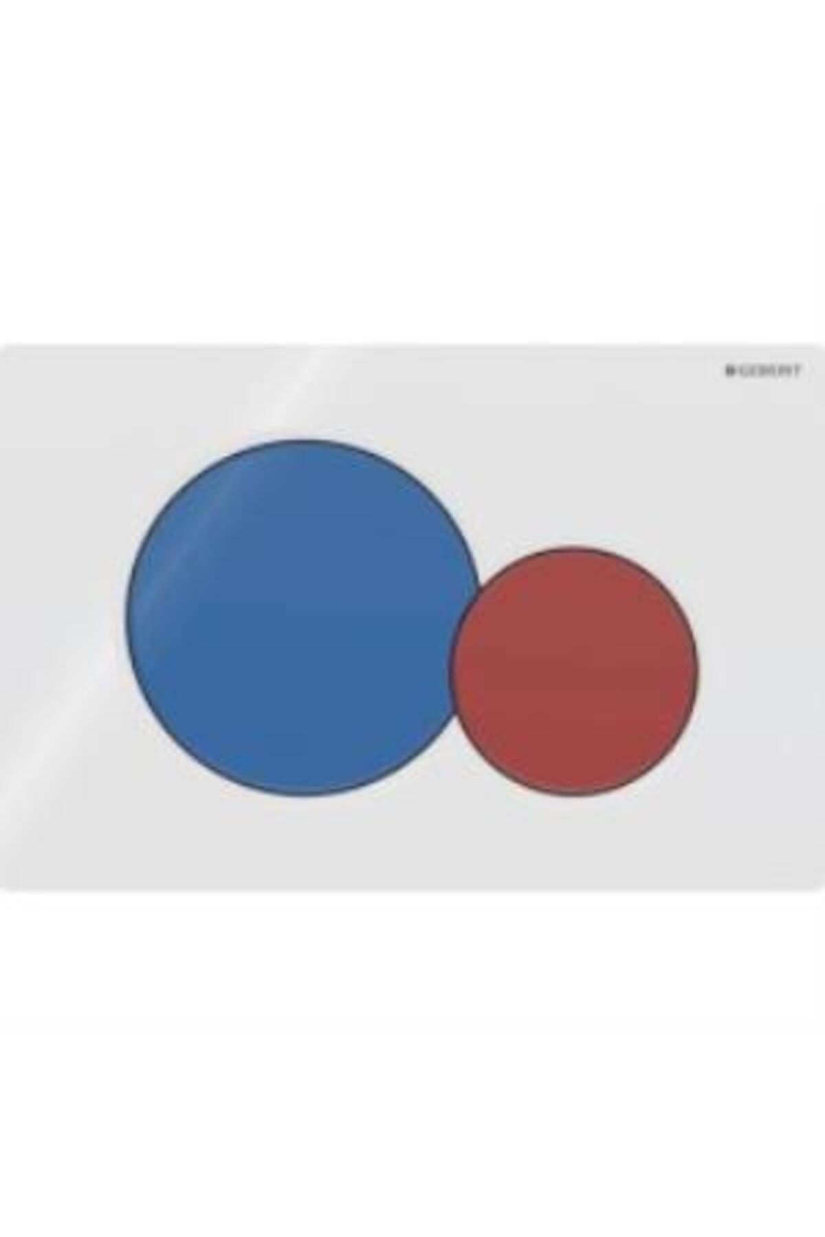 Sigma01 115.770.lb.5 Çift Basmalı Kumanda Paneli, Kırmızı, Mavi