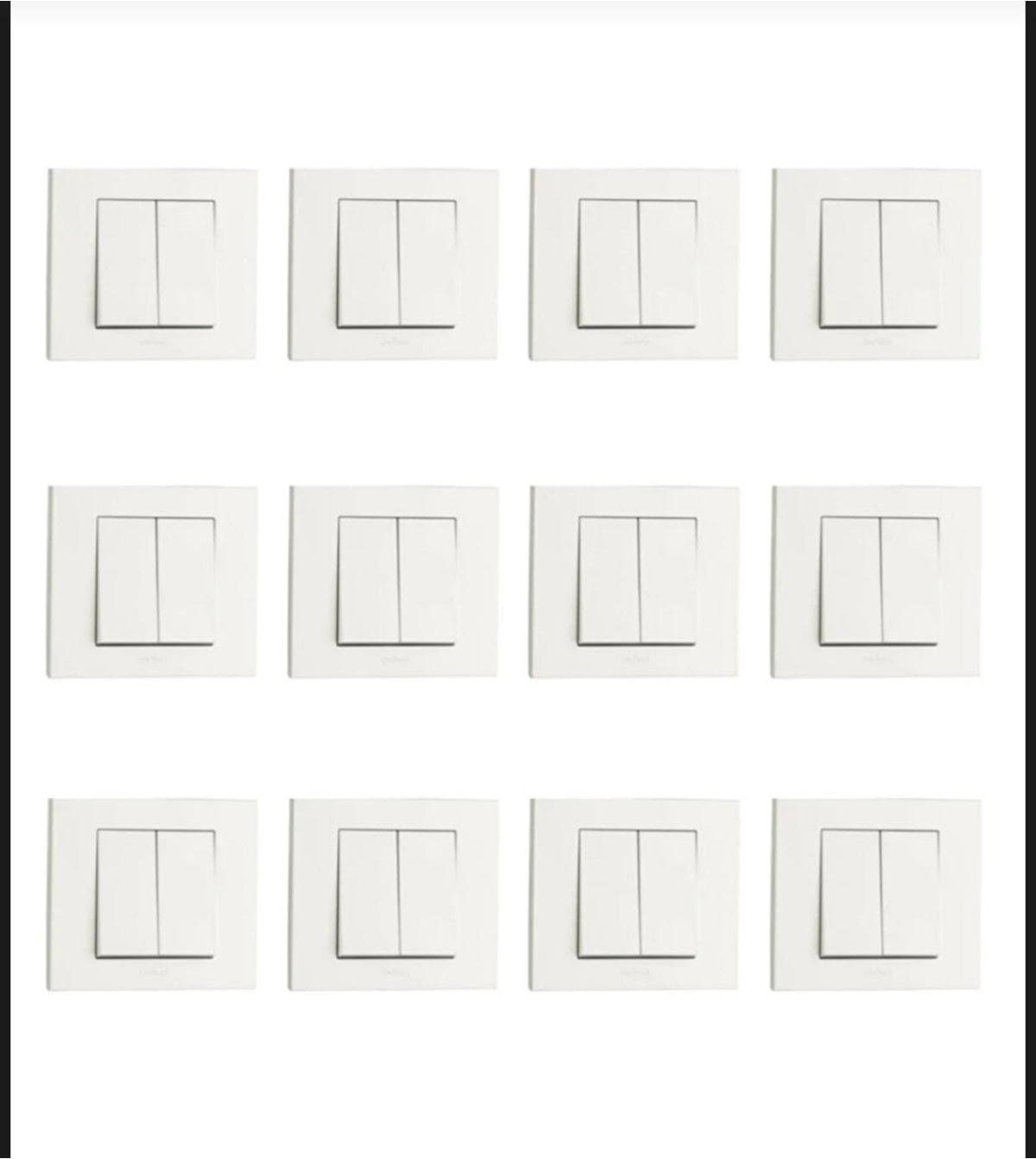 Beyaz Komütatör 12 Li Set Tenda